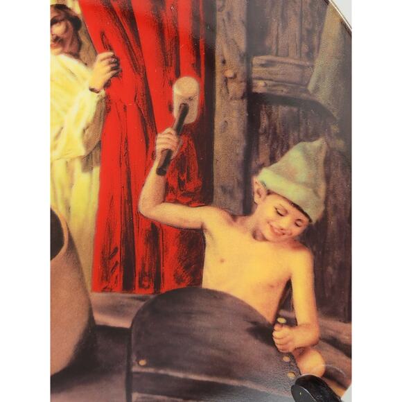 Grimm's Fairy Tales Elf Shoemaker Year 1983 Porcelain 7 3/4" Plate Wall Decor - Picture 5 of 14